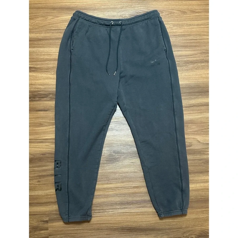 Nike Air Mens French Terry Sweatpants Dark Grey Joggers Sz XL (DQ4202-070)